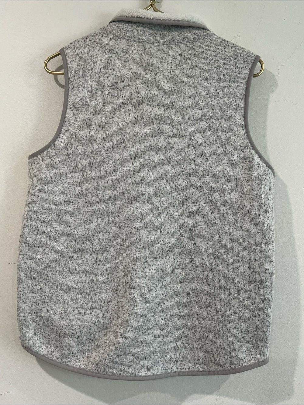 Thread & Supply Heather Gray Zip Vest with Sherpa Lining M - Picture 2 of 12